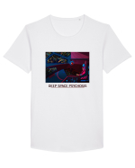 Deep Space Psychosis Tricou mânecă scurtă guler larg Bărbat Skater