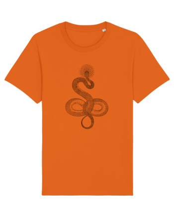 Șarpe - model negru  Bright Orange