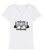 Calories Tricou mânecă scurtă guler V Damă Evoker