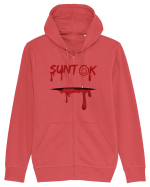 Sunt ok Halloween Hanorac cu fermoar Unisex Connector