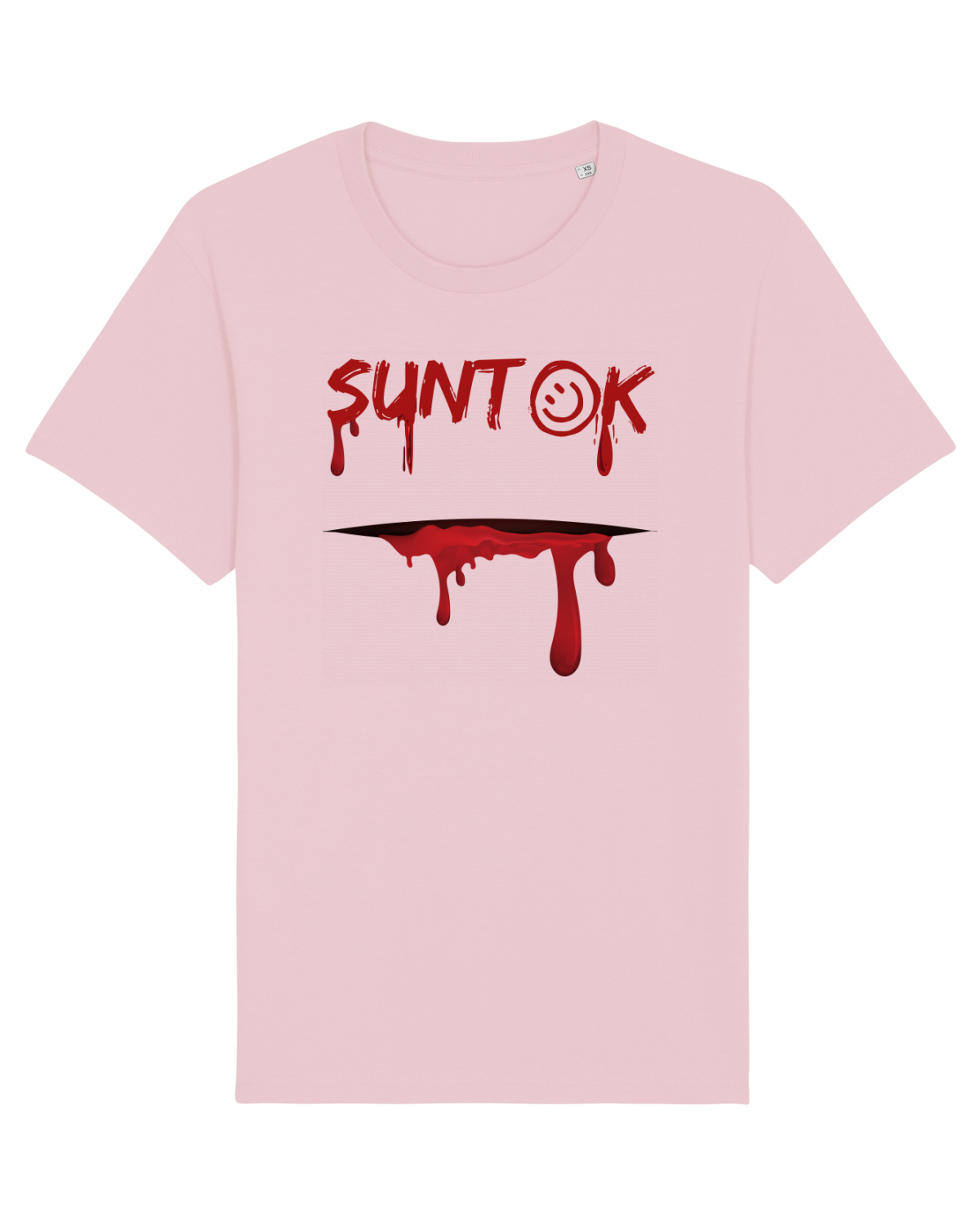 Tricou mânecă scurtă Unisex Rocker Cotton Pink