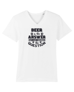 Beer is The Answer Tricou mânecă scurtă guler V Bărbat Presenter