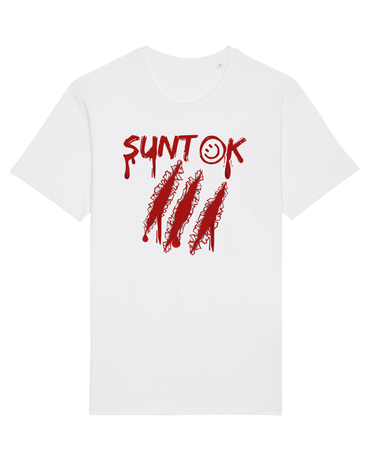 Tricou mânecă scurtă Unisex Rocker White