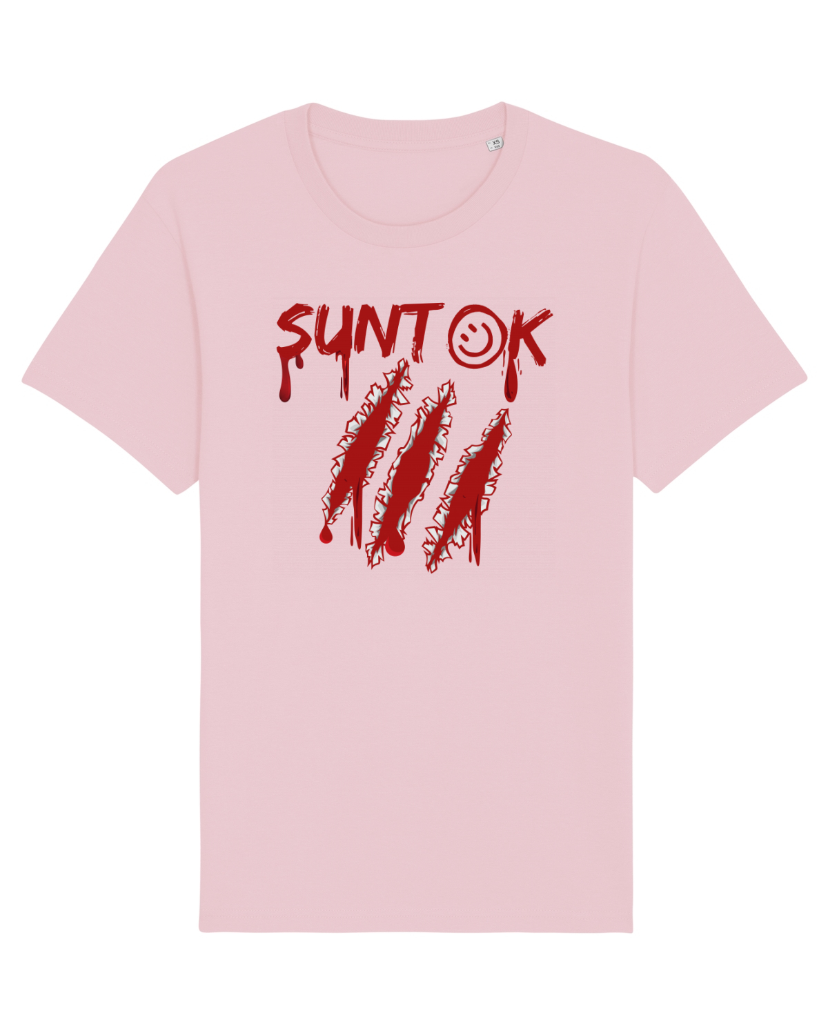 Tricou mânecă scurtă Unisex Rocker Cotton Pink