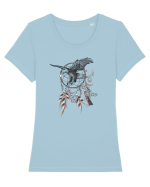 Vultur în Dreamcatcher Tricou mânecă scurtă guler larg fitted Damă Expresser