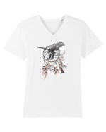Vultur în Dreamcatcher Tricou mânecă scurtă guler V Bărbat Presenter