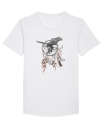 Vultur în Dreamcatcher Tricou mânecă scurtă guler larg Bărbat Skater