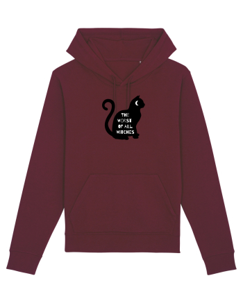 Black Witch  Cat Burgundy
