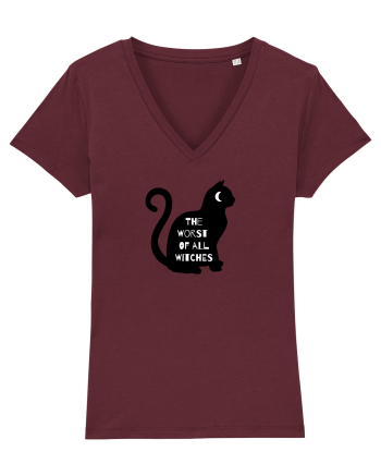 Black Witch  Cat Burgundy