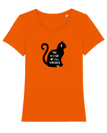 Black Witch  Cat Bright Orange
