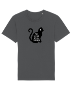 Black Witch  Cat Tricou mânecă scurtă Unisex Rocker