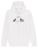 Dino Google Glitch Hanorac cu fermoar Unisex Connector