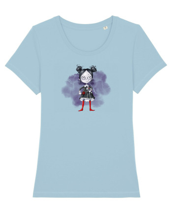 Girl Vampire Sky Blue