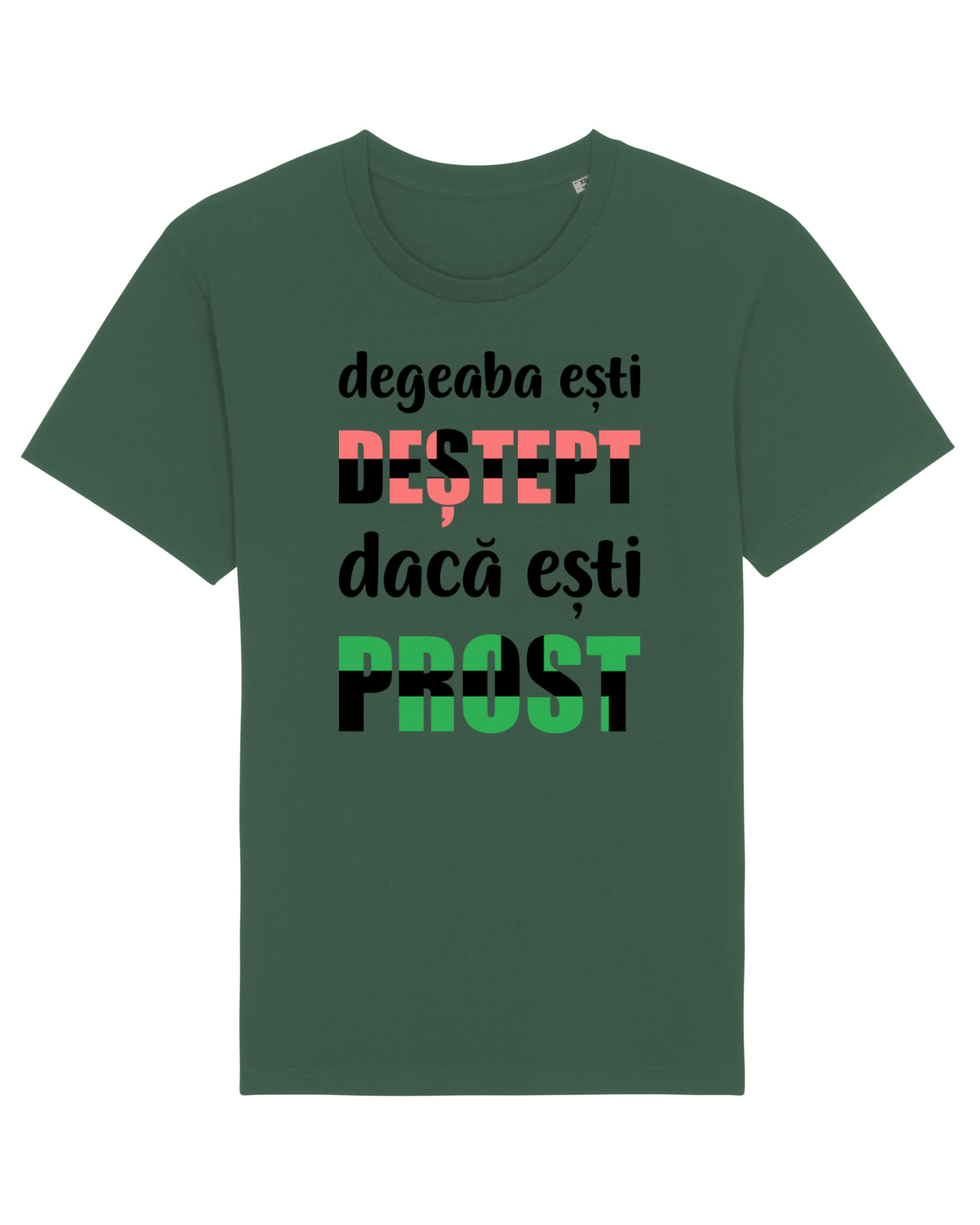 Tricou mânecă scurtă Unisex Rocker Bottle Green