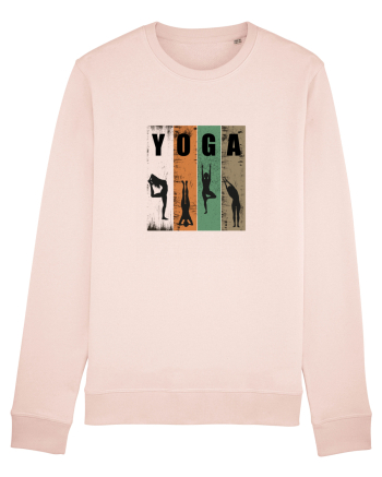 Vintage Yoga Poses Candy Pink