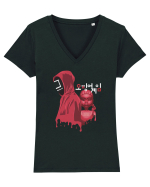 Jocul Calamarului Tricou mânecă scurtă guler V Damă Evoker