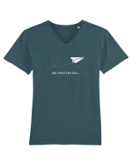 Pe mai tarziu... Tricou mânecă scurtă guler V Bărbat Presenter
