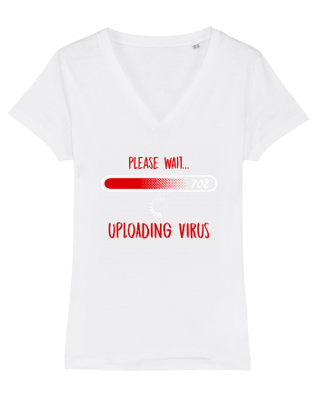 Uploading Virus White