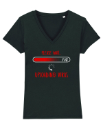 Uploading Virus Tricou mânecă scurtă guler V Damă Evoker