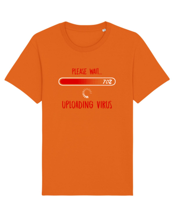 Uploading Virus Bright Orange