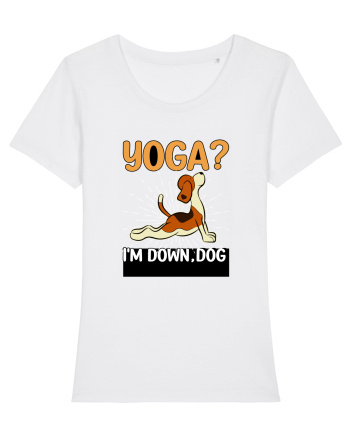 Yoga Down Dog White