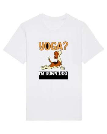 Yoga Down Dog White