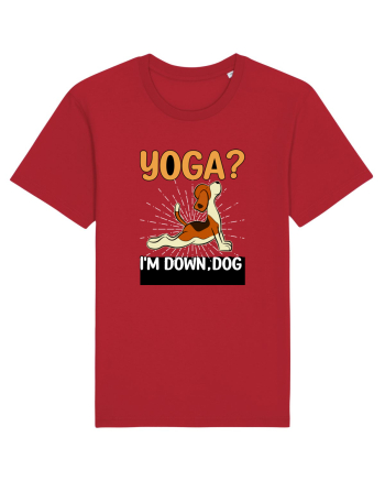 Yoga Down Dog Red
