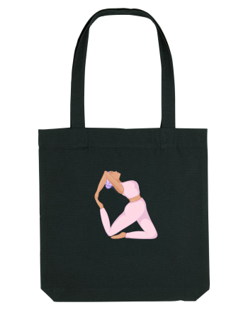 Pink Yoga Girl Black