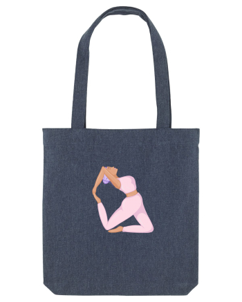 Pink Yoga Girl Midnight Blue