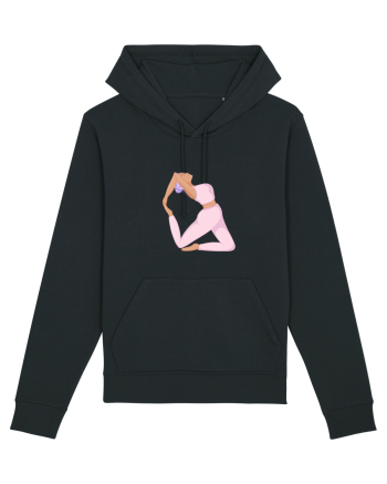 Pink Yoga Girl Black