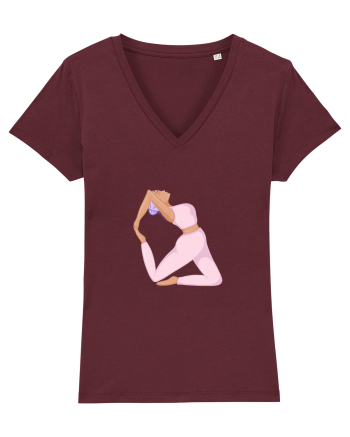 Pink Yoga Girl Burgundy
