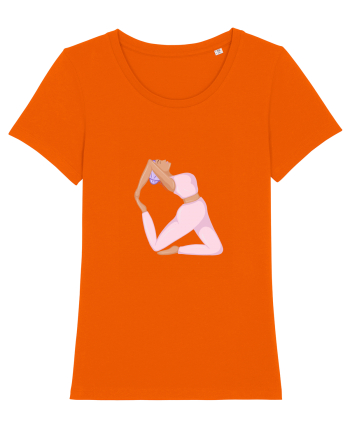 Pink Yoga Girl Bright Orange