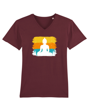 Retro Buddha Burgundy