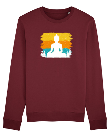 Retro Buddha Burgundy