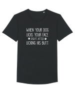 Funny Dogs  Tricou mânecă scurtă guler larg Bărbat Skater
