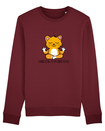 Connecting To My Inner Peace Burgundy