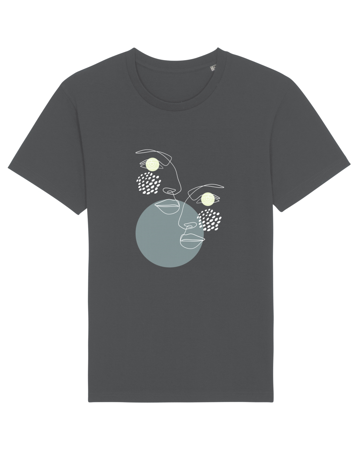 Tricou mânecă scurtă Unisex Rocker Anthracite