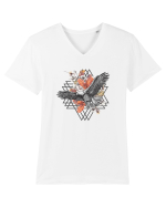 Vultur Floral  Tricou mânecă scurtă guler V Bărbat Presenter