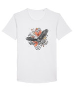 Vultur Floral  Tricou mânecă scurtă guler larg Bărbat Skater
