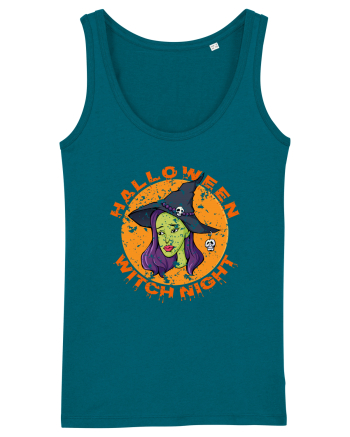 Halloween Witch Night Green Face Witch Ocean Depth