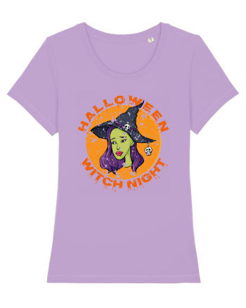 Halloween Witch Night Green Face Witch Lavender Dawn
