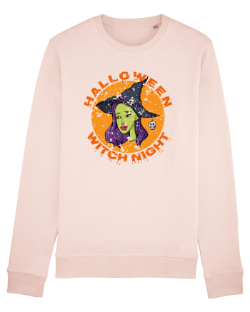 Halloween Witch Night Green Face Witch Candy Pink