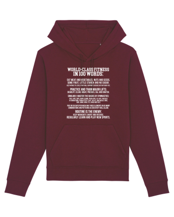 FITNESS in 100 words Burgundy