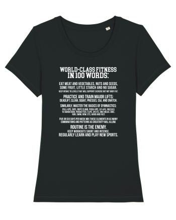 FITNESS in 100 words Black