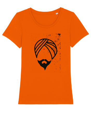 Indian Man Bright Orange