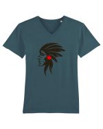 Apache Tricou mânecă scurtă guler V Bărbat Presenter