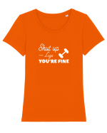 Shut Up Legs Tricou mânecă scurtă guler larg fitted Damă Expresser