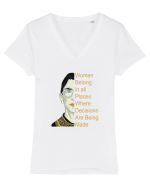 Women Power Tricou mânecă scurtă guler V Damă Evoker