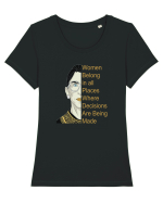 Women Power Tricou mânecă scurtă guler larg fitted Damă Expresser