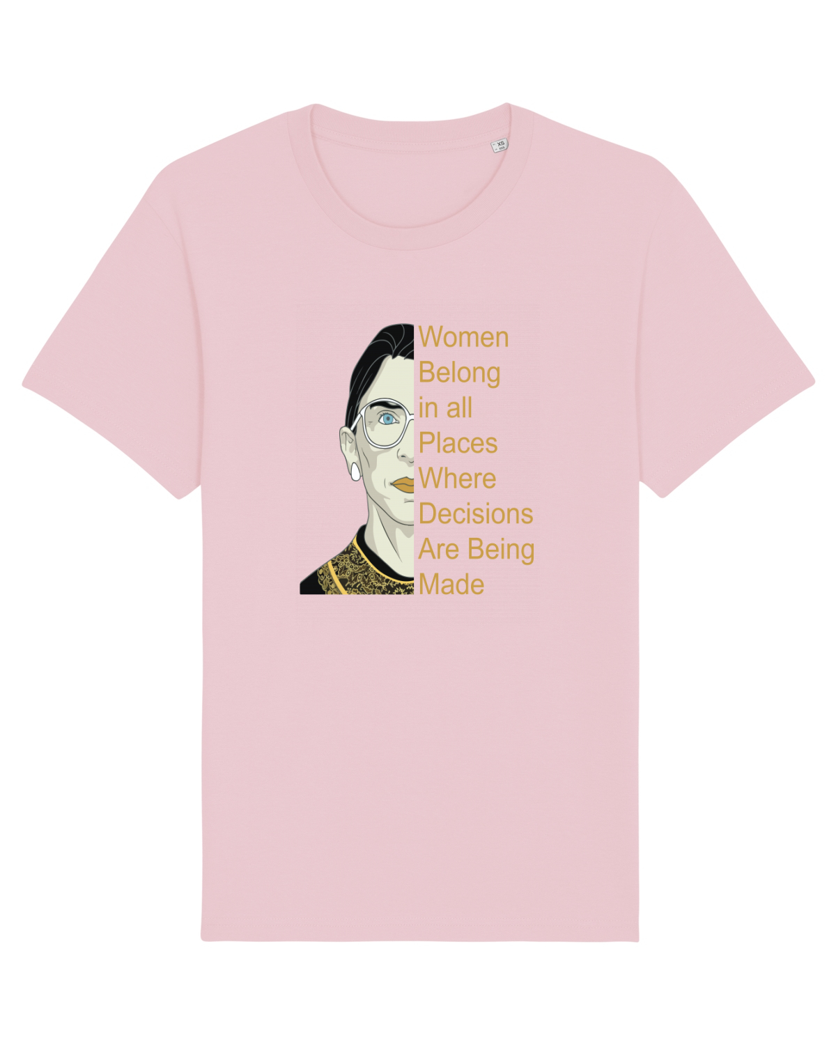 Tricou mânecă scurtă Unisex Rocker Cotton Pink